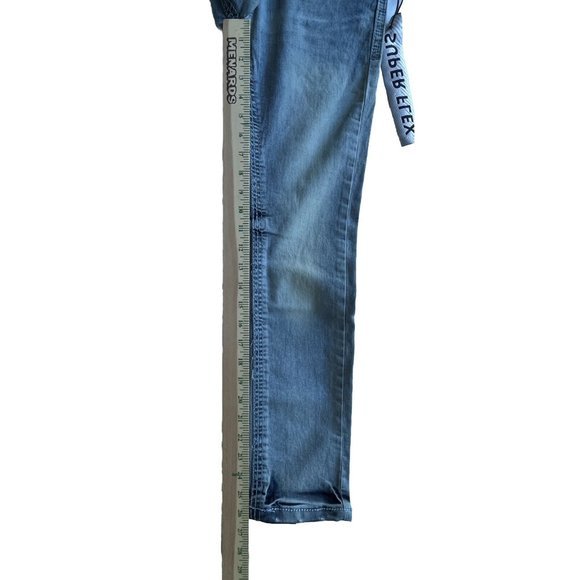 Cultura New York Pants Womens 10 Light Denim Jeans Skinny Mid Rise Super Flex - Picture 15 of 16